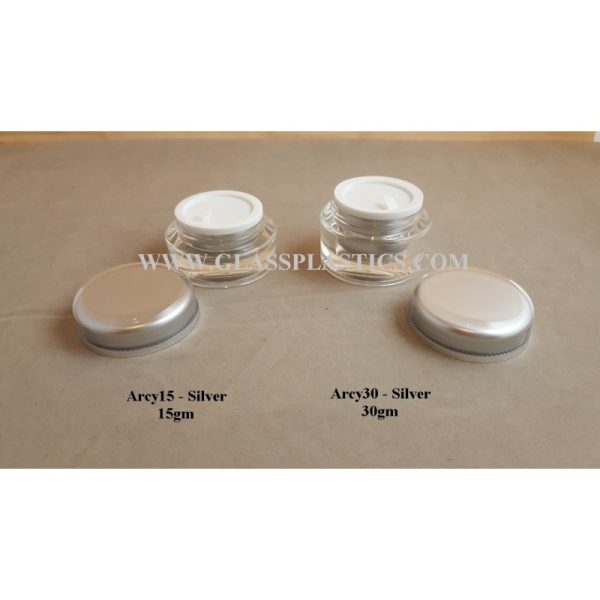 Acrylic Silver Jar - 15gm & 30gm - Image 2