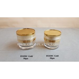 Acrylic Gold Jar - 30gm, 50gm (BX Series)