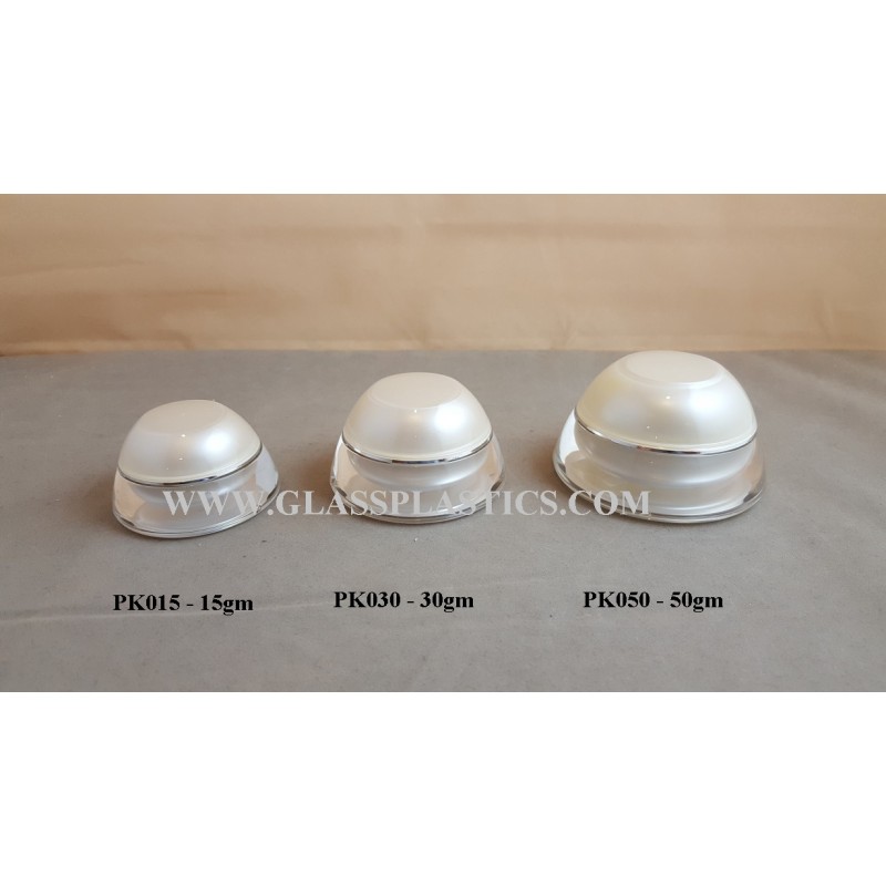 Acrylic Dome Jar – 15gm, 30gm, 50gm (PK Series)