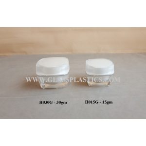 Acrylic Square Jar - 15gm, 30gm (HO Series)