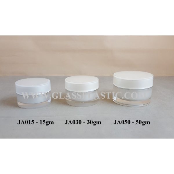 Acrylic Round Jar - 15gm, 30gm, 50gm (JA Series)