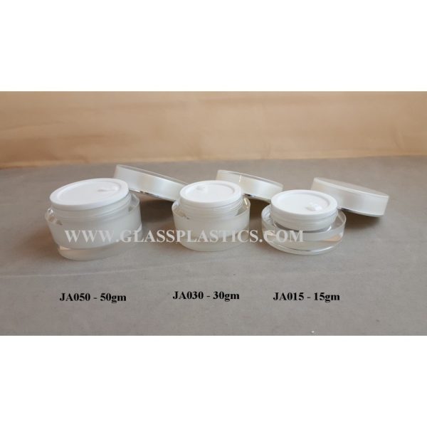 Acrylic Round Jar - 15gm, 30gm, 50gm (JA Series) - Image 2