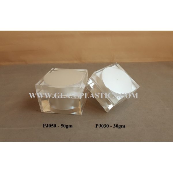 Acrylic Square Jar - 30gm, 50gm (PJ Series) - Image 3