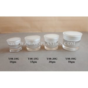 Acrylic Jar - 10gm to 50gm (Y08 Series)