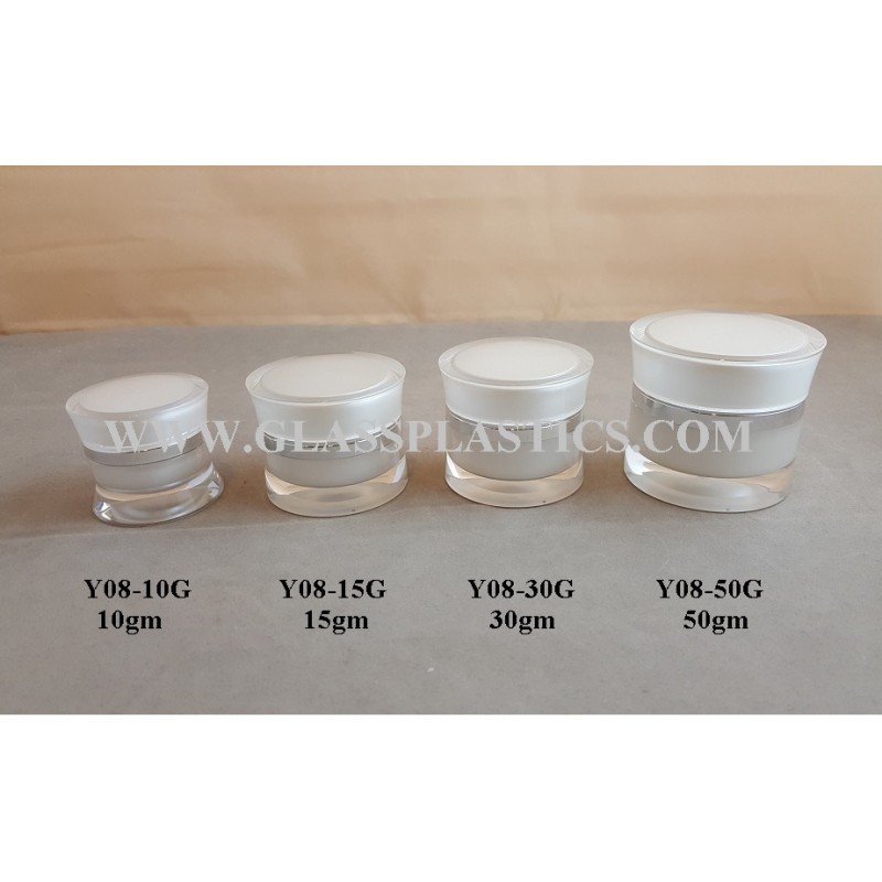 Acrylic Jar – 10gm to 50gm (Y08 Series)