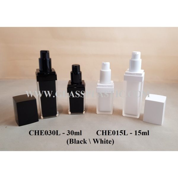 Acrylic Square Bottle & Jar- 15ml & 30ml - CHE Series - Image 4