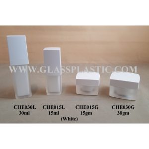 Acrylic Square Bottle & Jar- 15ml & 30ml - CHE Series