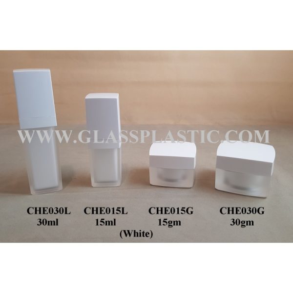 Acrylic Square Bottle & Jar- 15ml & 30ml - CHE Series