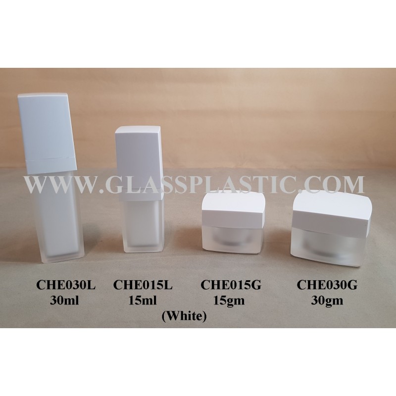 Acrylic Square Bottle & Jar- 15ml & 30ml – CHE Series