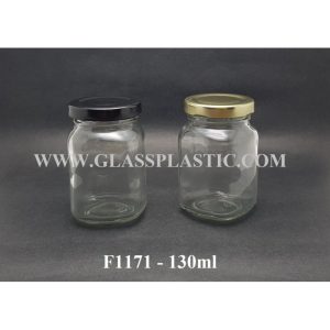 Square Glass Jar - 130ml