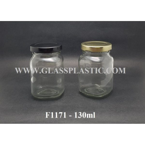 Square Glass Jar - 130ml