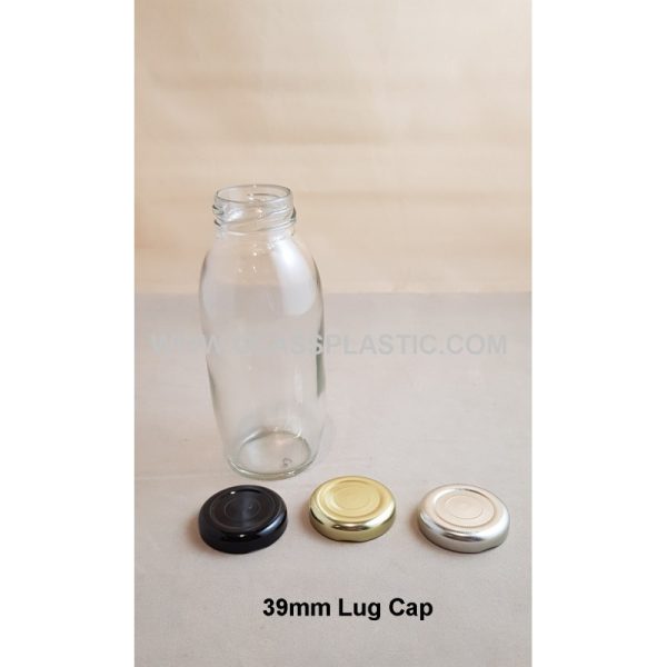 Round Glass Bottle - 260ml - Image 2
