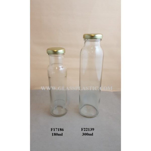 Round Glass Bottle - 180ml & 300ml