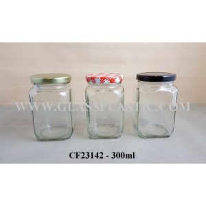 Square Glass Jar - 300ml