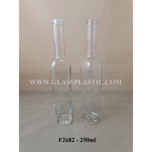 Square Glass Bottle - 250ml - Image 3