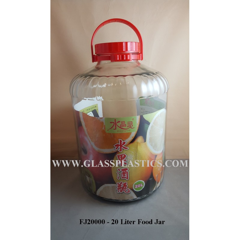 Enzyme Glass Jar – 20 Liter