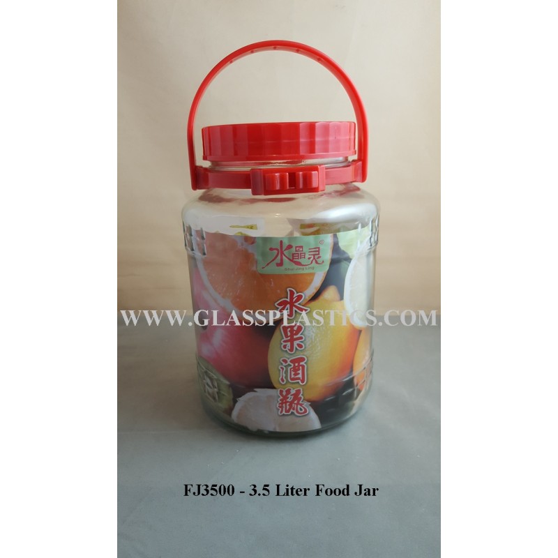 Enzyme Glass Jar – 3.5 Liter