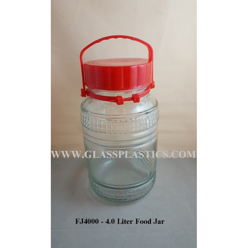 Enzyme Glass Jar – 4.0 Liter