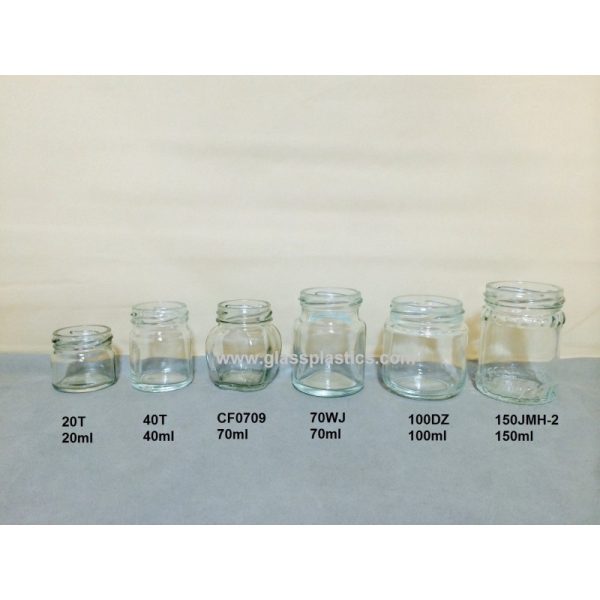 Food Glass Jar 20ml ~ 100ml - Image 2