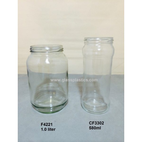 Glass Jar - 580ml & 1.0 Liter - Image 2