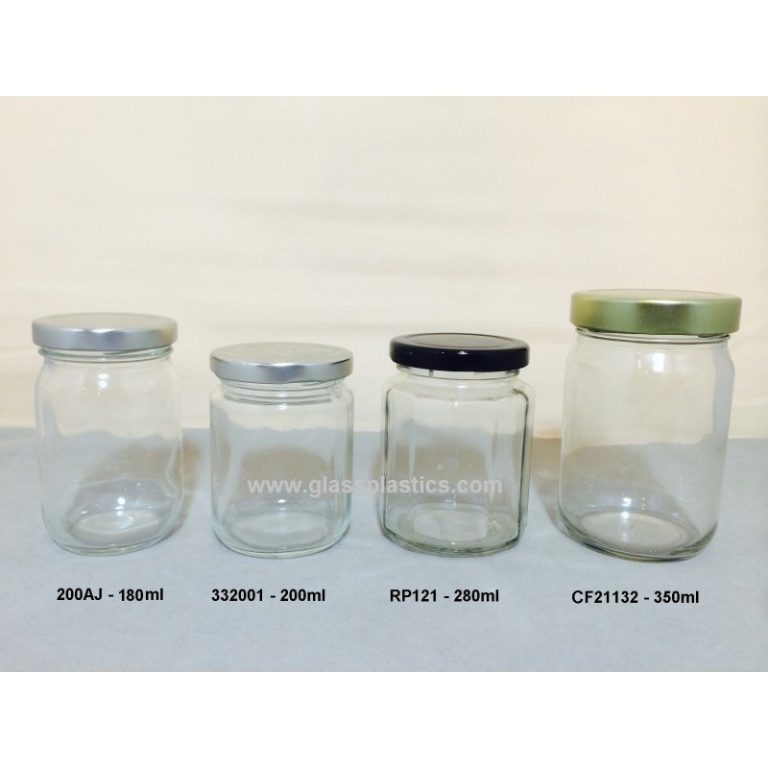 Round Glass Jar 180ml to 350ml Glass & Plastic Sdn. Bhd.