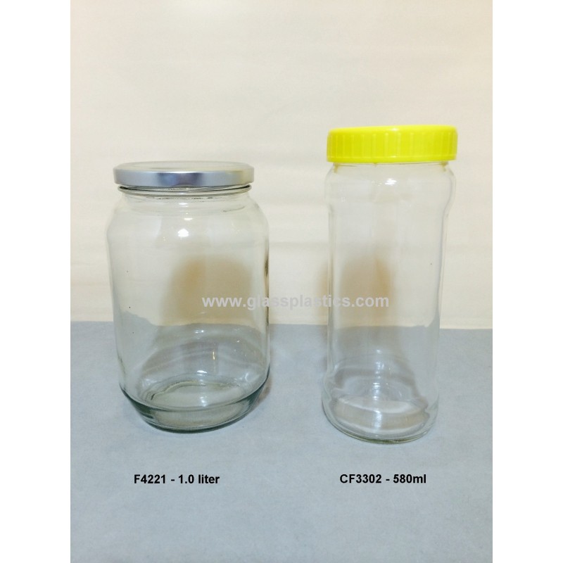 Glass Jar – 580ml & 1.0 Liter
