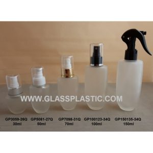 Cosmetic Glass Bottle - 30ml to 150ml (Arc Shape)