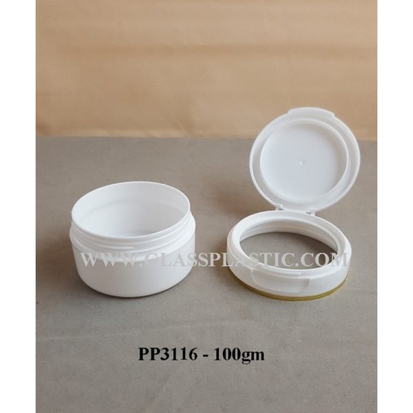 100gm PP Plastic Jar - PP3116 - Image 2