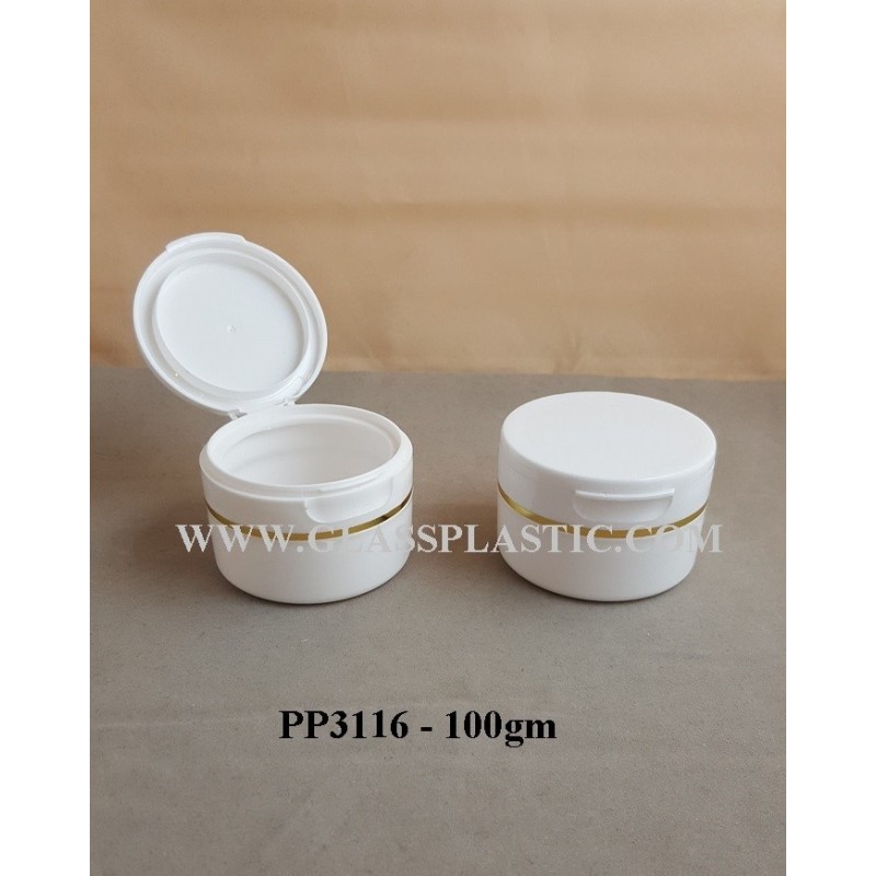100gm PP Plastic Jar – PP3116