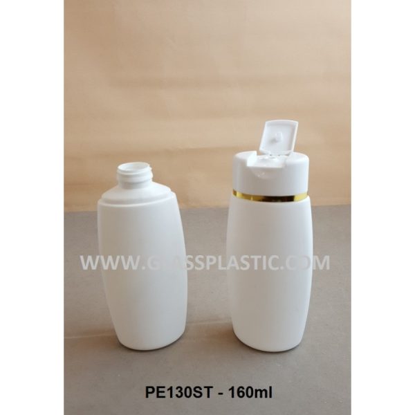 160ml HDPE Bottle with Flip Cap - Image 3