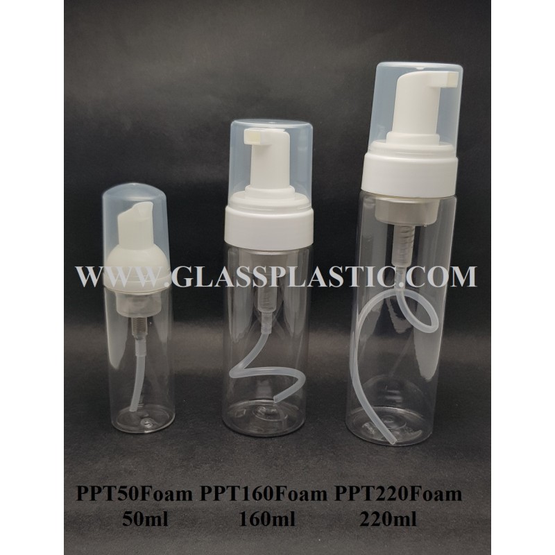 Foam Pump PET Plastic Bottle: 50ml to 220ml