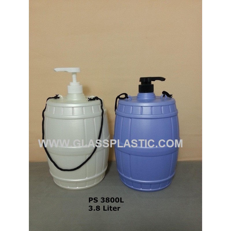 3.8 Liter HDPE Barrel Bottle