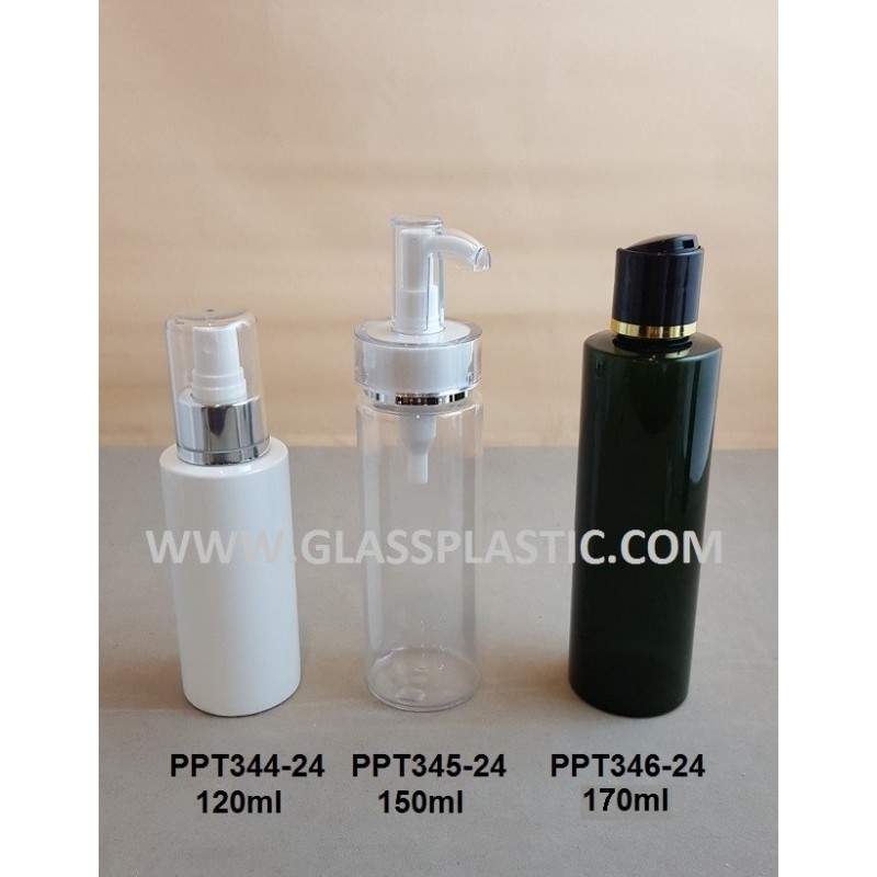 PET Cosmetic Bottle: 120ml, 150ml, 170ml