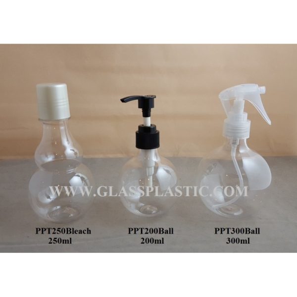 Cosmetic Ball Shape (PET) - 200ml, 250ml, 300ml
