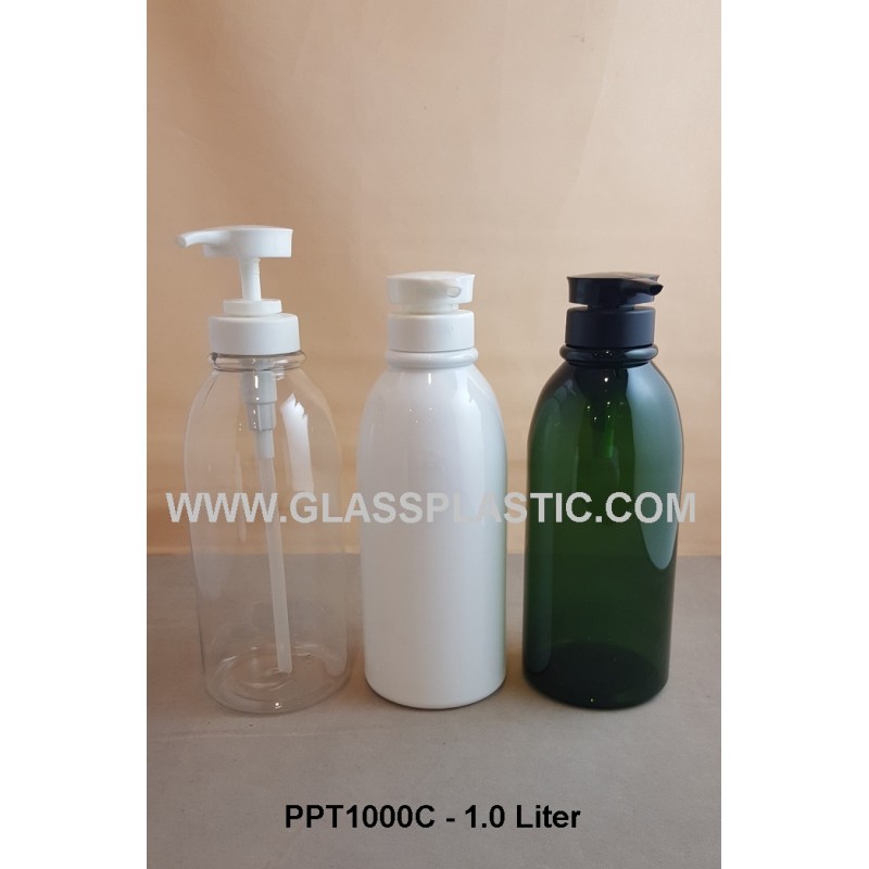 Cosmetic PET bottle: 1.0 liter & 500ml