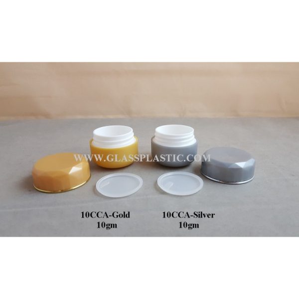 10gm PP Plastic Jar - 10CCA Gold & Silver - Image 2
