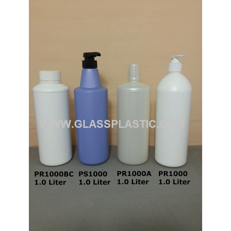 1.0 Liter HDPE Cosmetic Bottle
