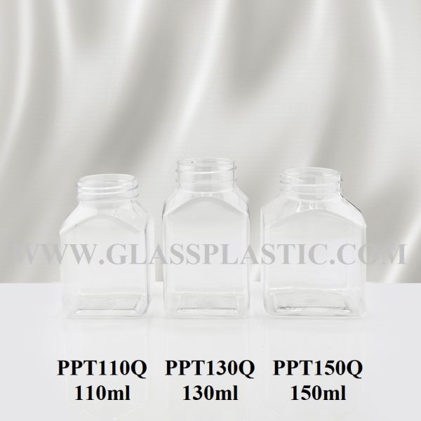 Square Tablet PET Bottle: 110ml, 130ml, 150ml - Image 3