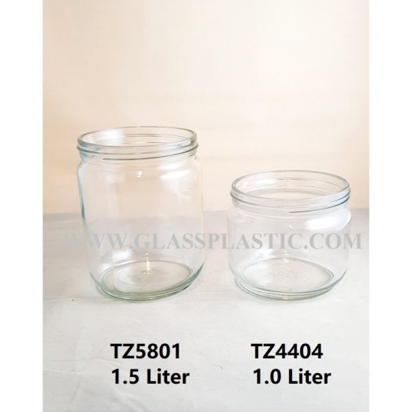 Storage Glass Jar - 1.5 liter & 1.0 liter - Image 2