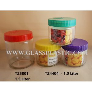 Storage Glass Jar - 1.5 liter & 1.0 liter