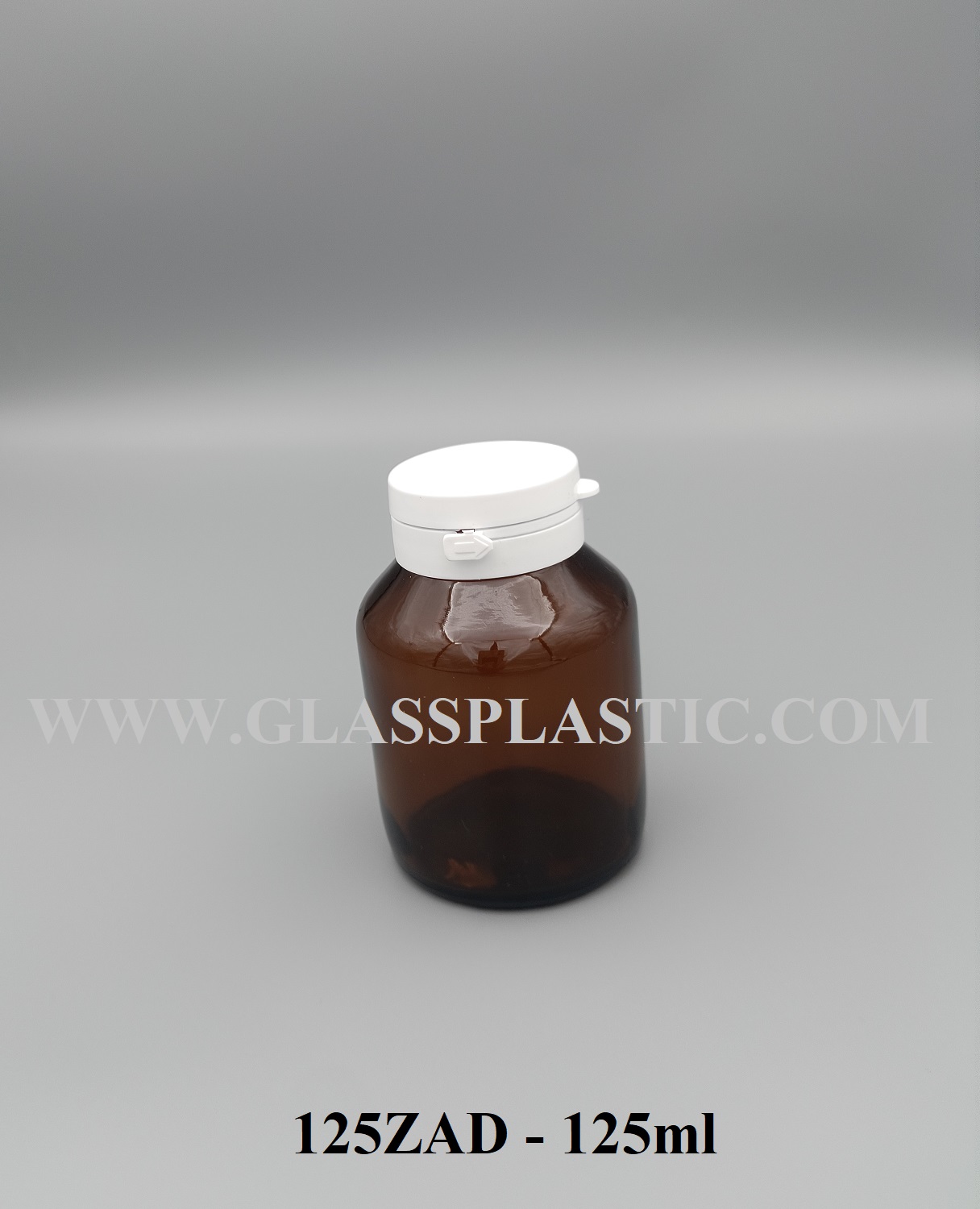 Amber Tablet Bottle : 125ml (Tearing Cap)