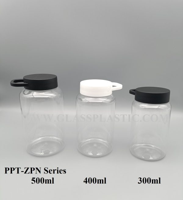 Plastic PET Jar with Handle cap - 300ml ~ 500ml