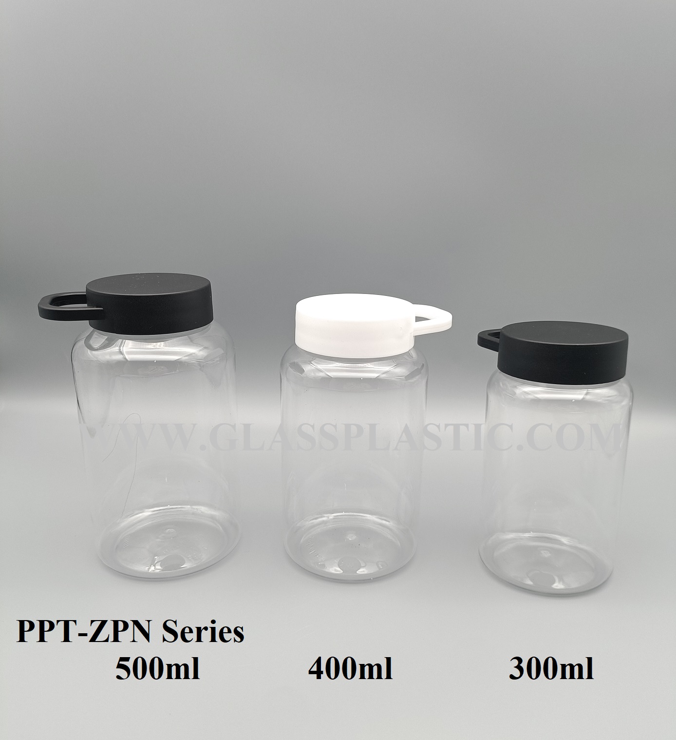 Plastic PET Jar with Handle cap – 300ml ~ 500ml