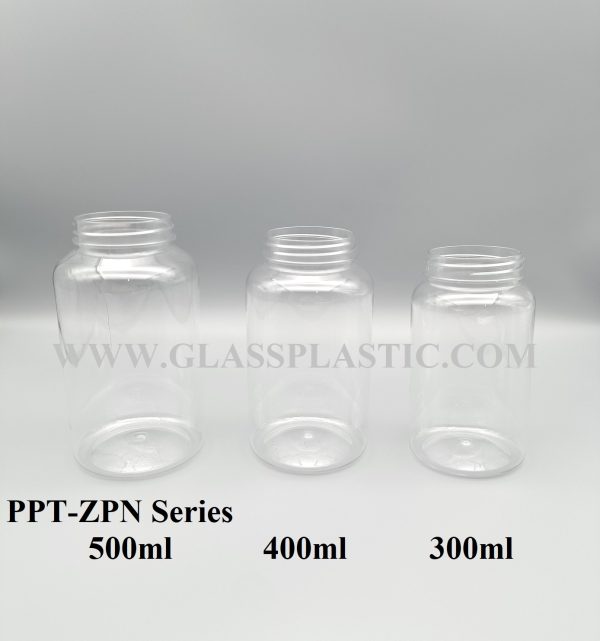 Plastic PET Jar with Handle cap - 300ml ~ 500ml - Image 2