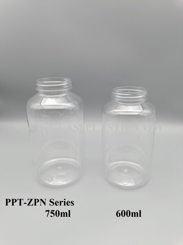 Plastic PET Jar with Handle cap - 600ml & 750ml - Image 2