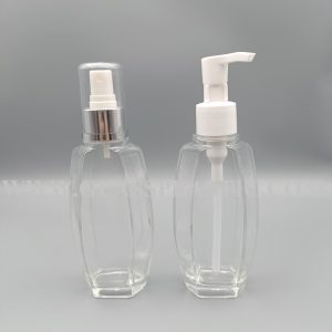 Hexagon Glass Bottle - 130ml