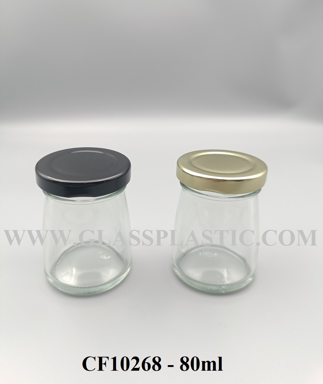 Glass Food Jar – 80ml (Cone Shape)