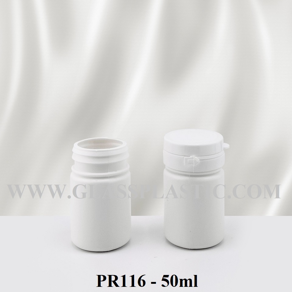Tablet Bottle with Tearing Cap – 50ml