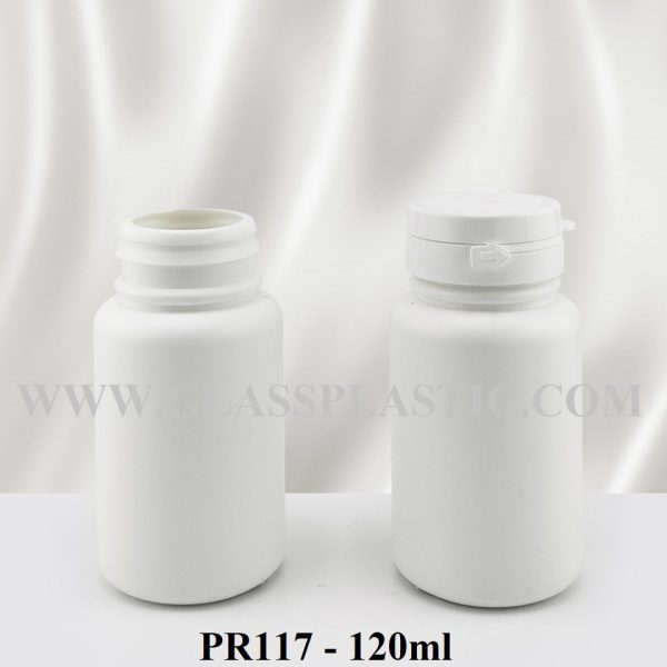 Tablet Bottle with Tearing Cap - 120ml