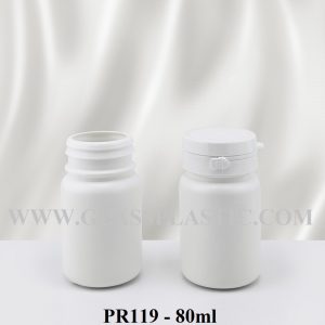 Tablet Bottle with Tearing Cap - 80ml